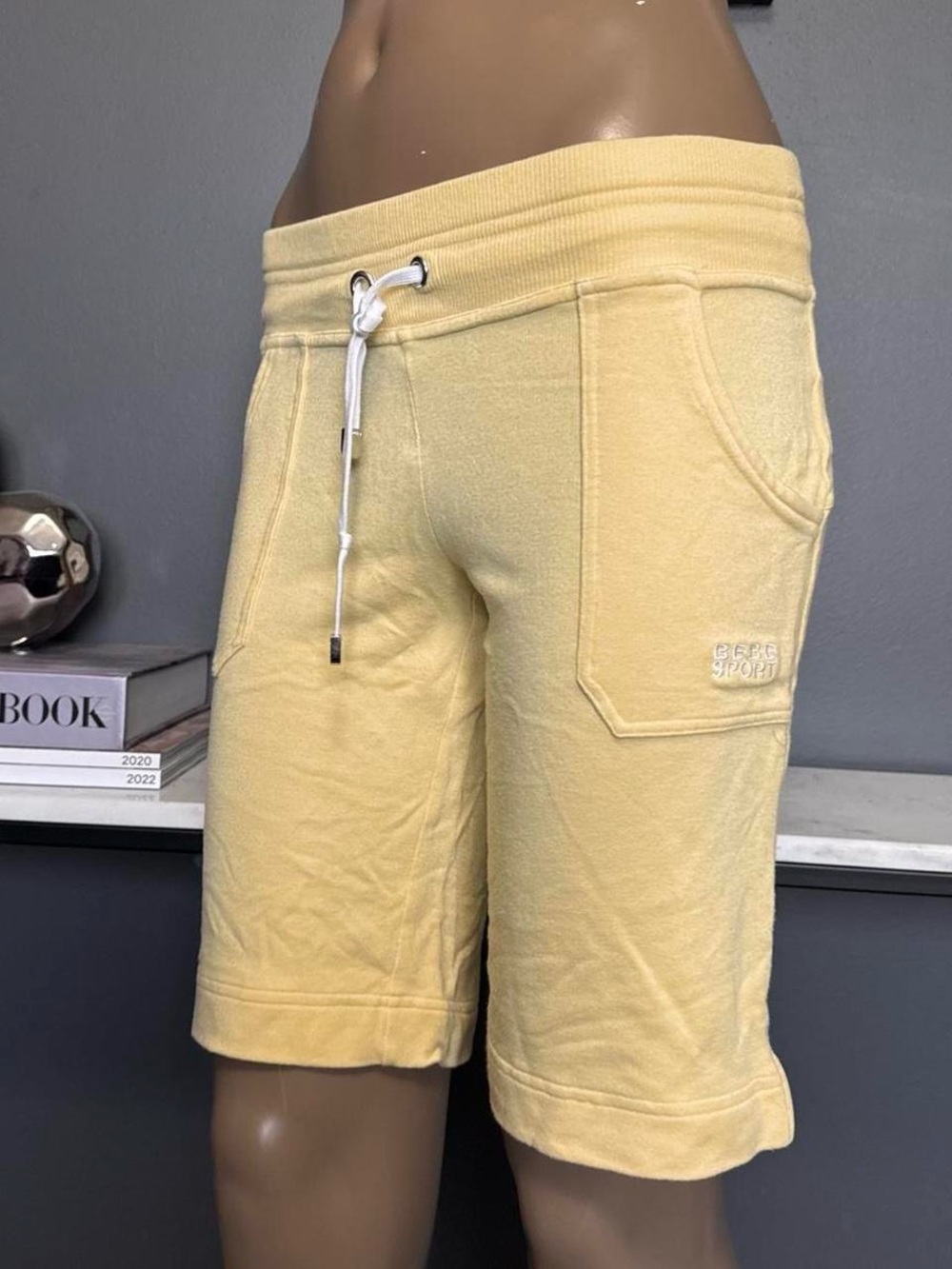 Bebe Sport Vintage Y2K Butter Yellow Shorts